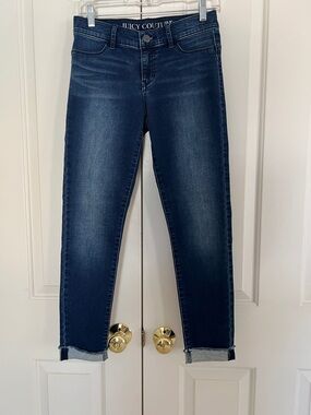 Juicy Couture Indigo Washed Skinny Ankle Jeans